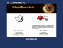 Tablet Screenshot of glaucoma.net