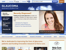 Tablet Screenshot of glaucoma.org